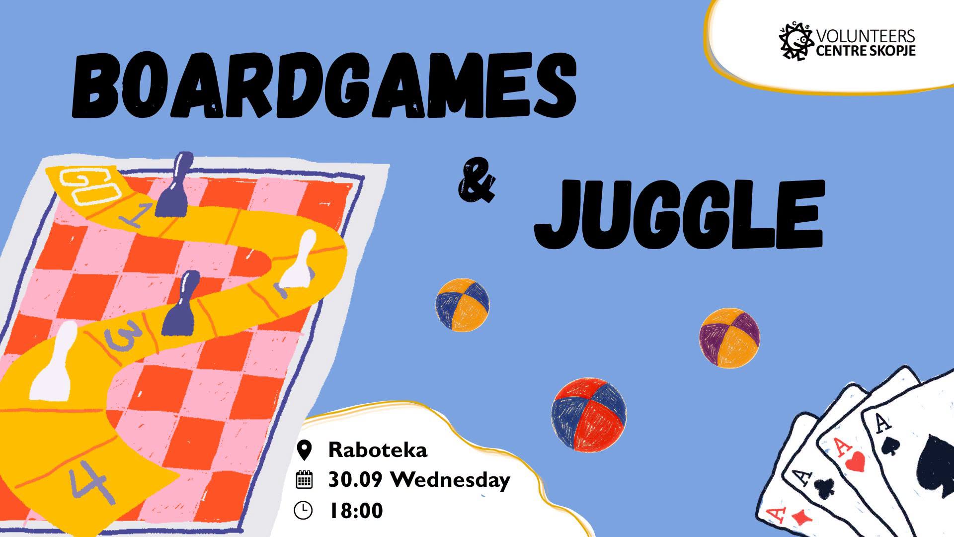 Boardgames & Juggle with VCS Cover